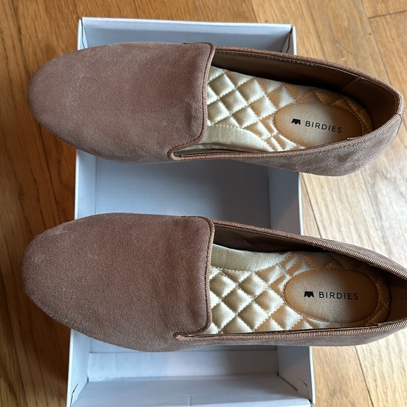Birdies Starling Flat Loafer in Latte Suede - Picture 6 of 12